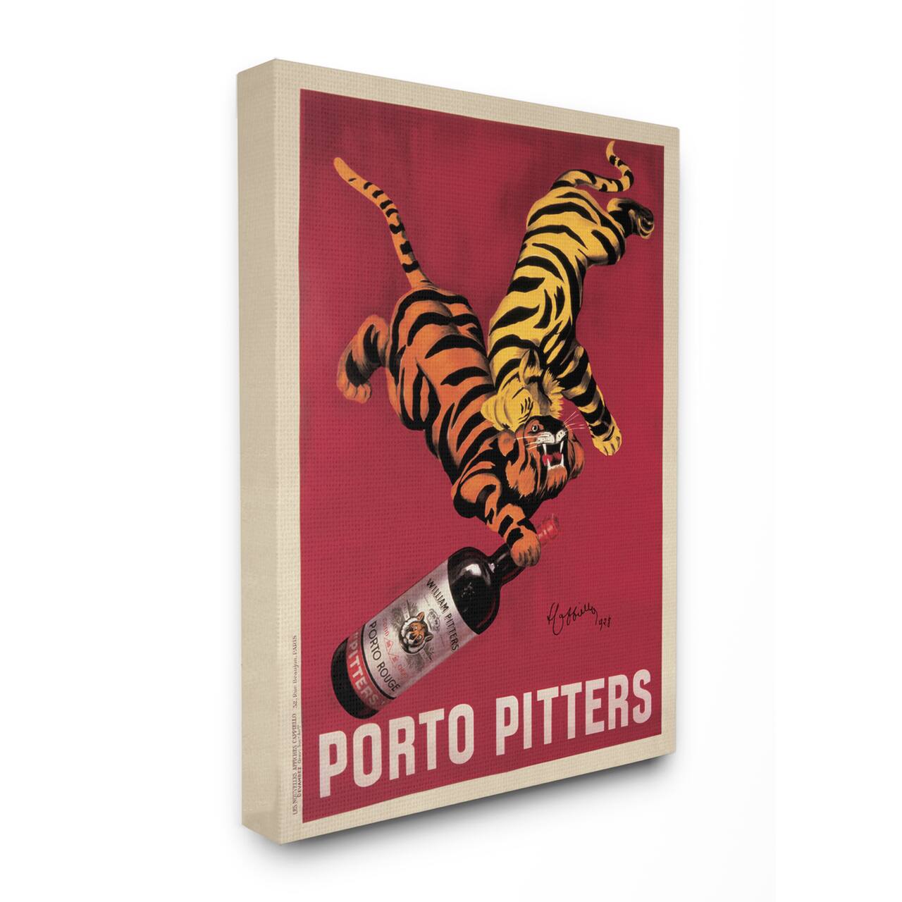 Stupell Industries Porto Pitters Vintage Poster Canvas Wall Art